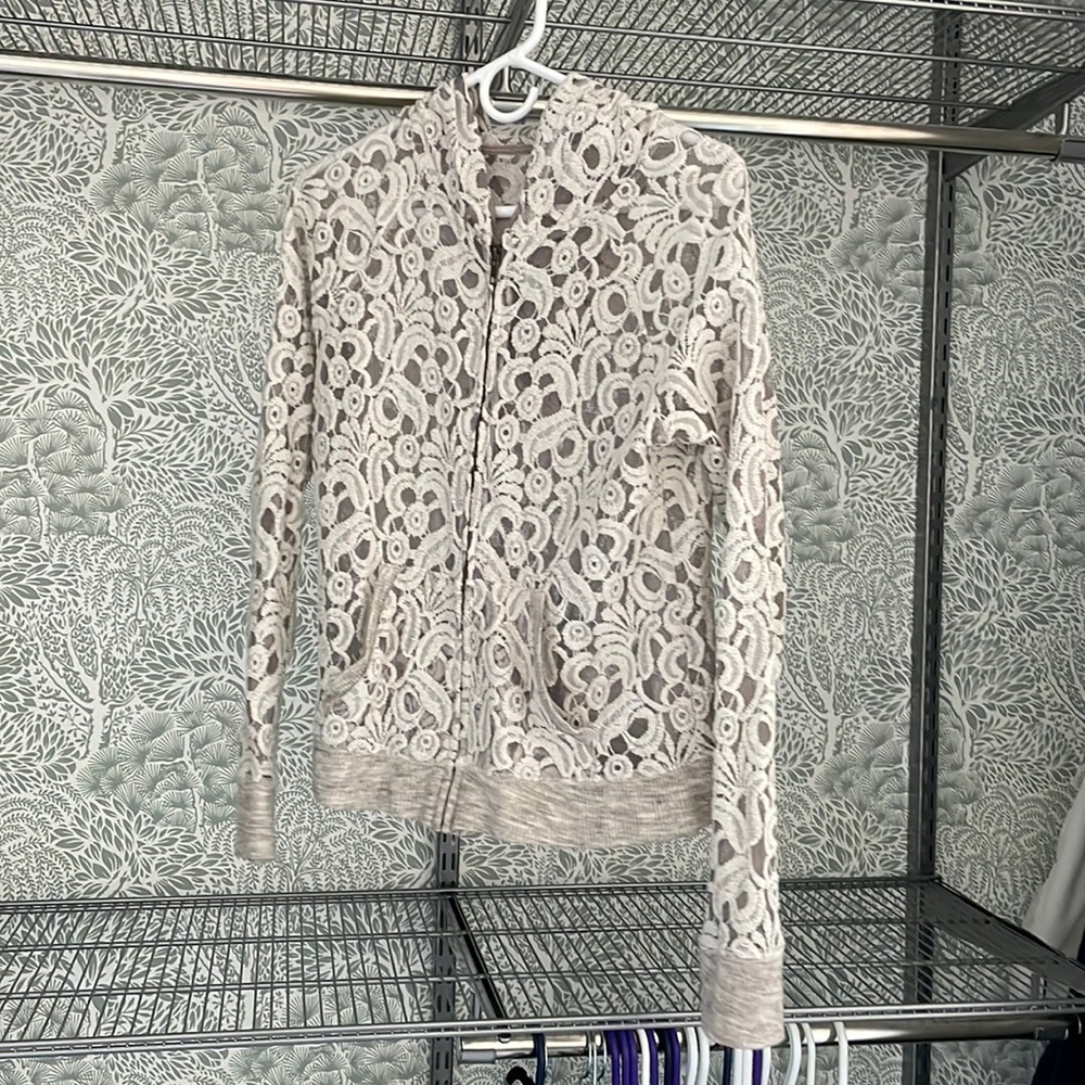 Sheer Lace Hoodie